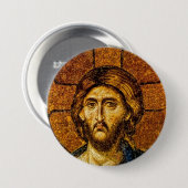 Christus Pantocrator Ronde Button 7,6 Cm (Voorkant /achterkant)
