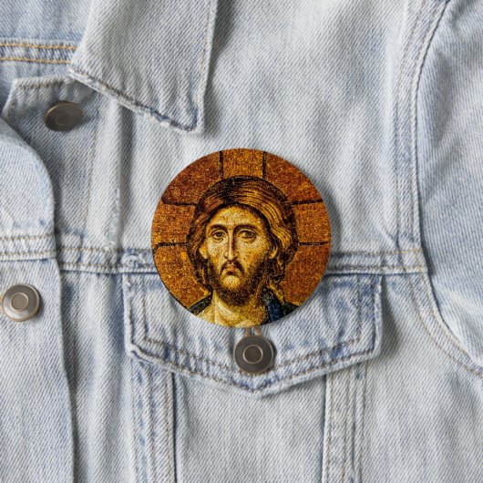 Christus Pantocrator Ronde Button 7,6 Cm (In situ)
