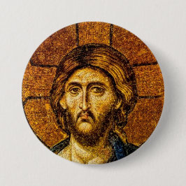 Christus Pantocrator Ronde Button 7,6 Cm