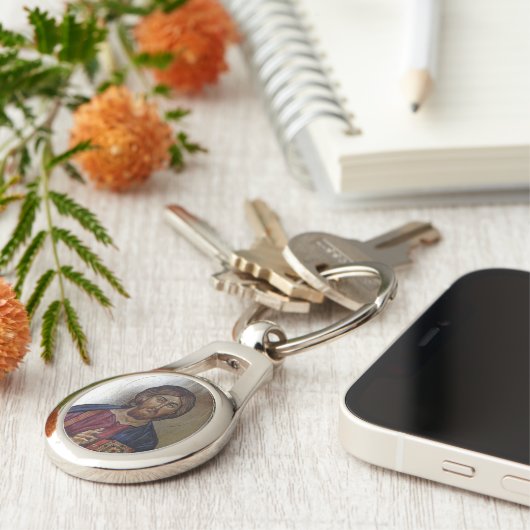 Christus Pantocrator Sleutelhanger (Zijkant)