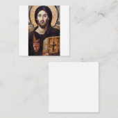 Christus pantocrator van het klooster van St. Cath Vierkante Visitekaartje (Voorkant / Achterkant)