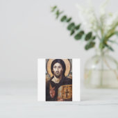 Christus pantocrator van het klooster van St. Cath Vierkante Visitekaartje (Staand voorkant)