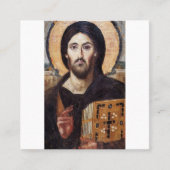 Christus pantocrator van het klooster van St. Cath Vierkante Visitekaartje (Voorkant)