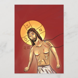 Christus Papier Icoon Kaart