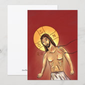 Christus Papier Icoon Kaart (Voorkant / Achterkant)