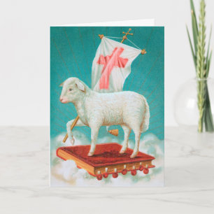 Christus Paschal Lam / Agnus Dei Vrolijk Pasen Kaart