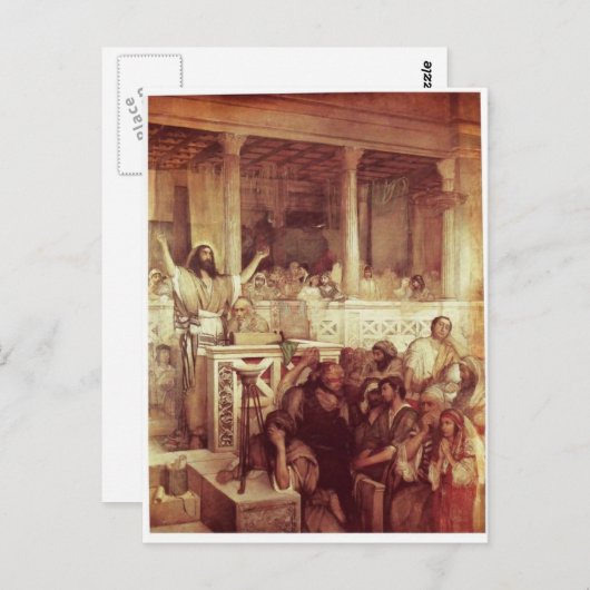 Christus Preaching in Capernaum c. 1878-79 Briefkaart (Voorkant / Achterkant)