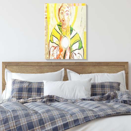 Christus Priest Stretched Canvas Print (Insitu (Slaapkamer))