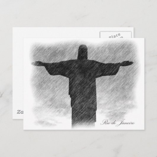 Christus Redeemer 1 Briefkaart (Voorkant / Achterkant)