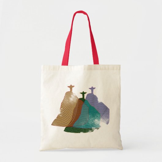 Christus Redeemer digitale illustratie Tote Bag (Voorkant)