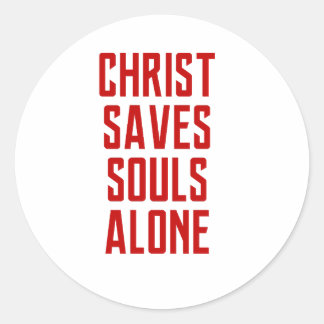 Christus redt alleen de zielen sticker
