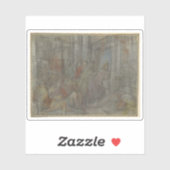 Christus Rijden de Geldwisselaars van de tempel Sticker (Vel)