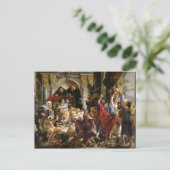 Christus Rijden de Merchants van de tempel Briefkaart (Staand voorkant)