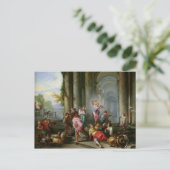 Christus Rijden de Merchants van de tempel Briefkaart (Staand voorkant)