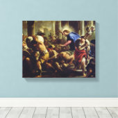 Christus Rijden de Merchants van de tempel Canvas Afdruk (Insitu (Houten vloer))