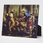 Christus Rijden de Merchants van de tempel Fotoplaat (Zijkant)