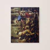 Christus Rijden de Merchants van de tempel Legpuzzel (Verticaal)