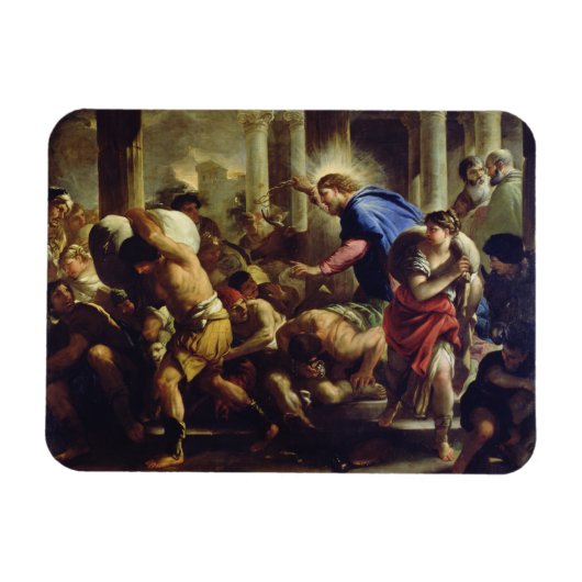Christus Rijden de Merchants van de tempel Magneet (Horizontaal)