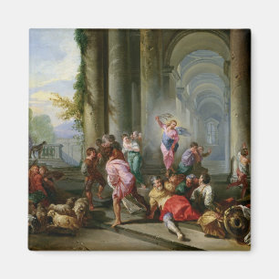Christus Rijden de Merchants van de tempel Magneet