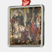 Christus Rijden de Merchants van de tempel Metalen Ornament (Links)