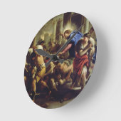 Christus Rijden de Merchants van de tempel Ronde Klok (Hoek)