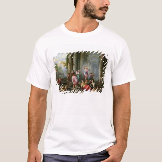 Christus Rijden de Merchants van de tempel T-shirt (Voorkant)