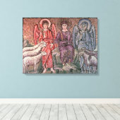 Christus scheidt de schapen van de geiten, 6 cen canvas afdruk (Insitu (Houten vloer))