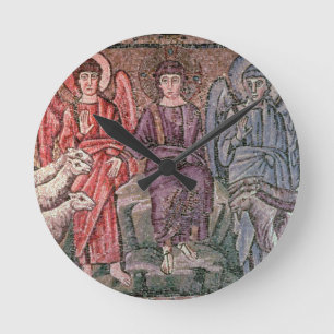 Christus scheidt de schapen van de geiten, 6 cen ronde klok