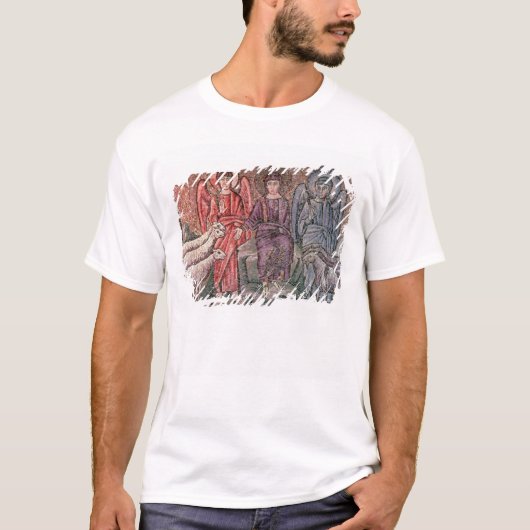 Christus scheidt de schapen van de geiten, 6 cen t-shirt (Voorkant)