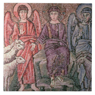 Christus scheidt de schapen van de geiten, 6 cen tegeltje