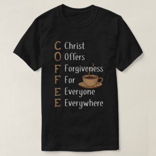 Christus schenkt vergeving aan iedereen, overal t-shirt