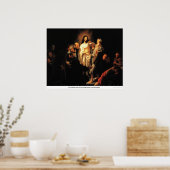 Christus Shows Zijn wond door Harmensz Van Rembran Poster (Keuken)
