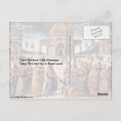 Christus slaat de sleutels over van Pietro Perugin Briefkaart (Achterkant)