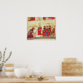 Christus spoelde de disciples voeten poster (Keuken)