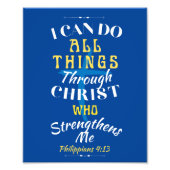 Christus Sterthens me Foto Afdruk (Voorkant)