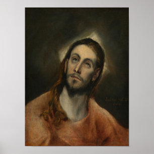Christus te Prayer, 1585-87 (olie op doek) Poster