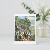 Christus Triumphal Entry in Jeruzalem, uit een bi Briefkaart (Staand voorkant)