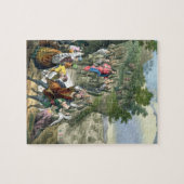 Christus Triumphal Entry in Jeruzalem, uit een bi Legpuzzel (Horizontaal)