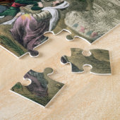 Christus Triumphal Entry in Jeruzalem, uit een bi Legpuzzel (Zijkant)