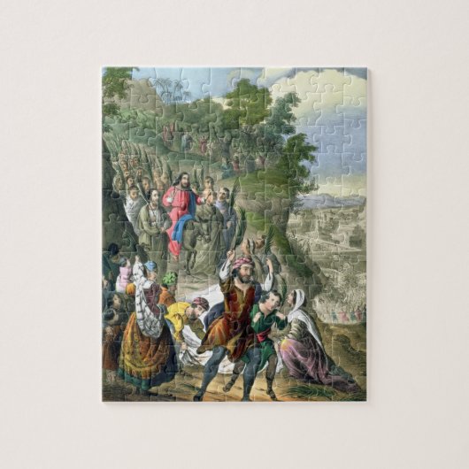 Christus Triumphal Entry in Jeruzalem, uit een bi Legpuzzel (Verticaal)
