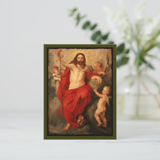 Christus Triumphes over de dood en zonde Briefkaart (Staand voorkant)