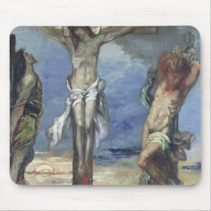 Christus tussen de twee dieven, c.1870 muismat