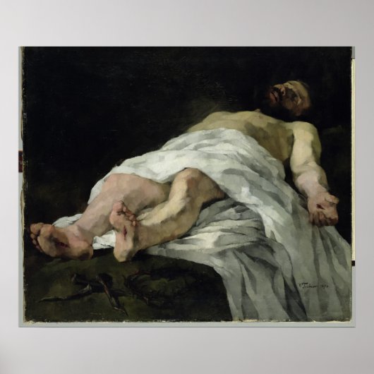 Christus uit het kruis gehaald, 1874 poster (Voorkant)