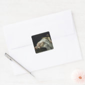 Christus uit het kruis gehaald, 1874 vierkante sticker (Envelop)