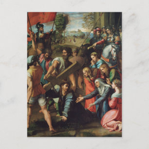Christus valt op weg naar Calvarie door Raphael Po Briefkaart
