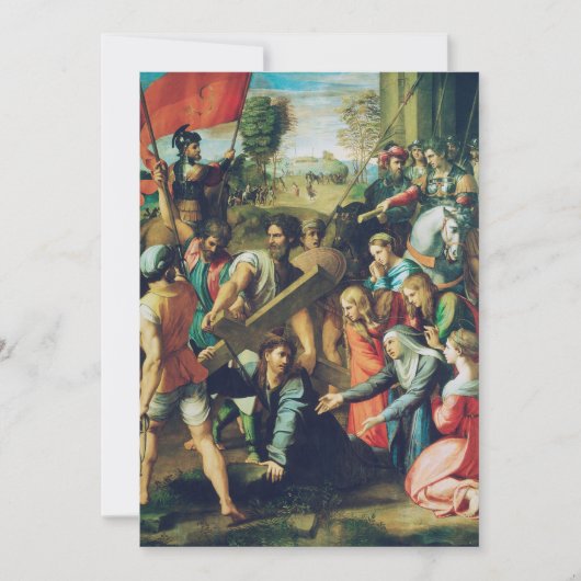 Christus valt op weg naar Calvarie Kaart (Voorkant)