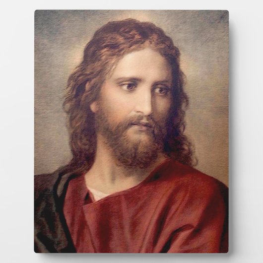 Christus van Heinrich Hofmann Masterpart Plaque Fotoplaat (Voorkant)