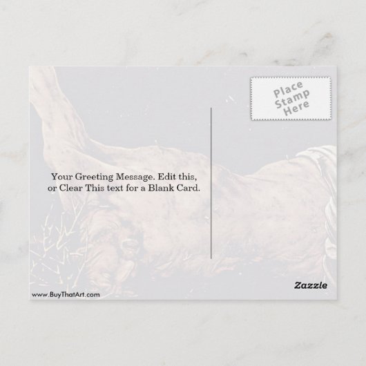 Christus van Mathis Grunewald Gothart Briefkaart (Achterkant)