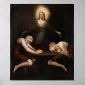 Christus verdwijnt in Emmaus door Henry Fuseli Poster (Voorkant)