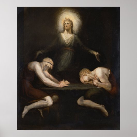 Christus verdwijnt in Emmaus door Henry Fuseli Poster (Voorkant)